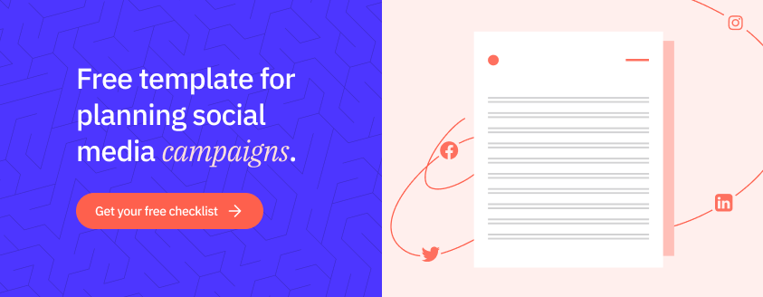 Free template for planning social media campaigns