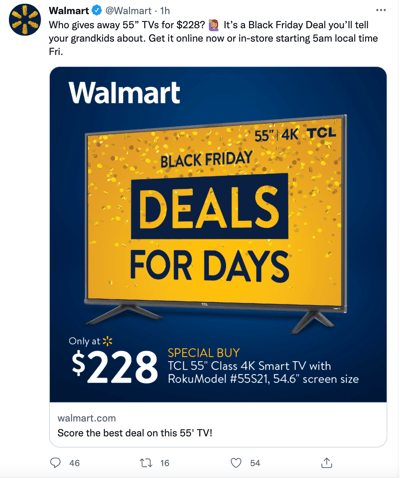 black friday social media walmart