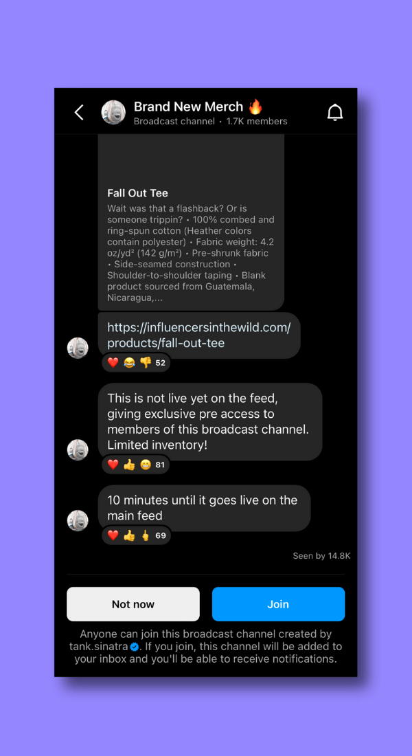 instagram-broadcast-channel-brand-new-merch-channel-by-tank