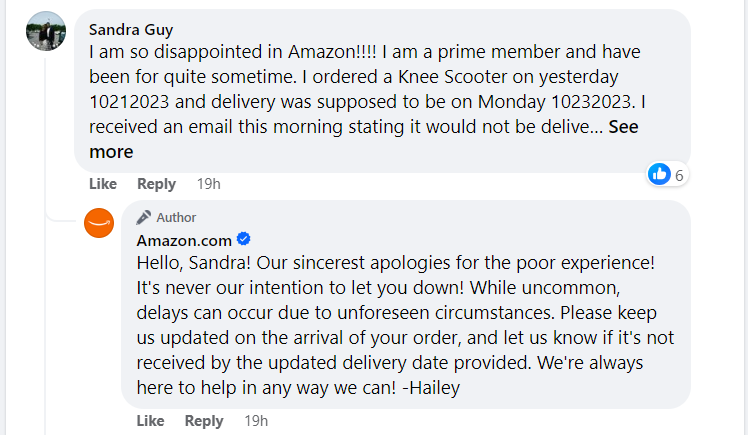 social-media-customer-service-best-pratices-amazon