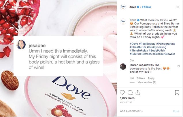 dove user generated content