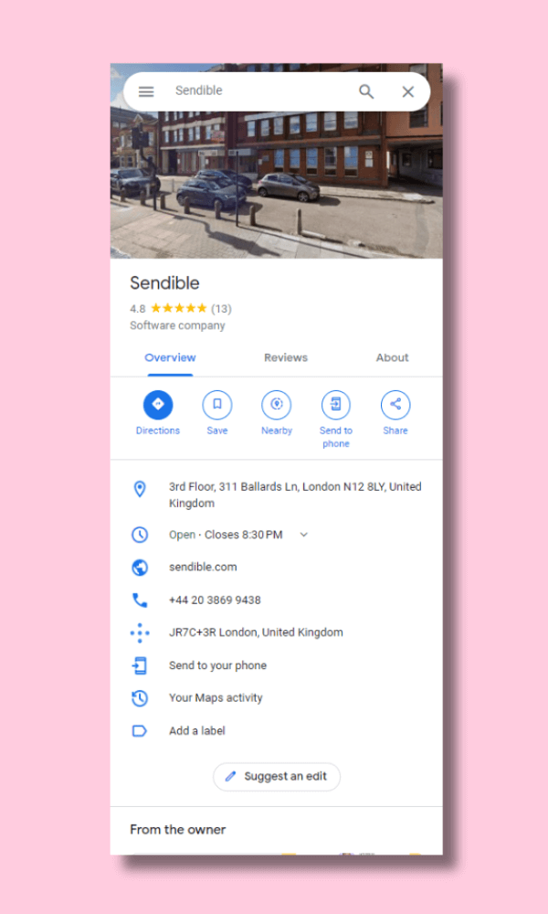 turn-customer-feedback-into-social-media-posts-sendible-google-maps